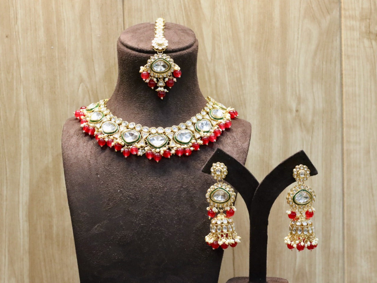 Iba Kundan Necklace Set - AJEH Jewellery