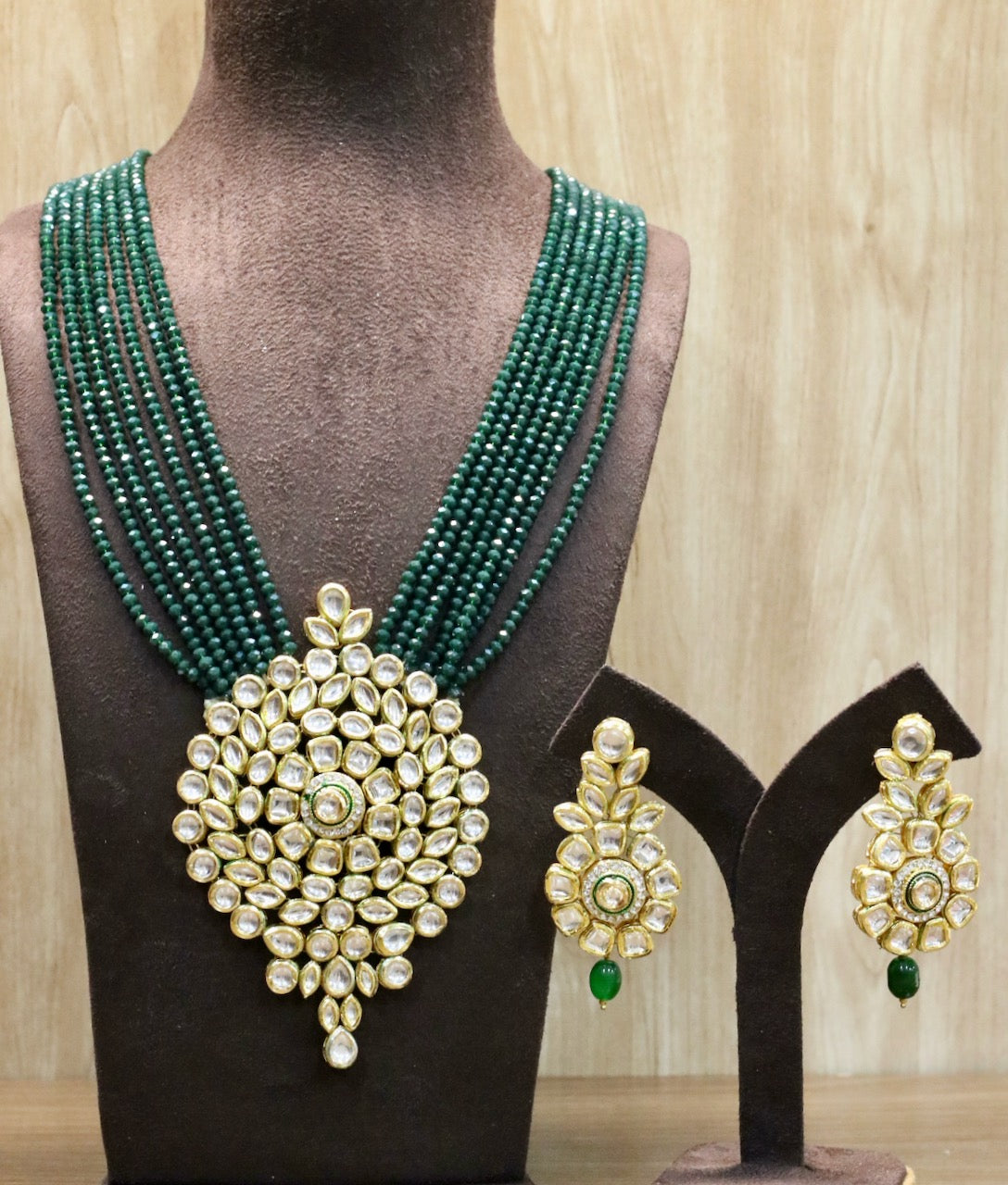 Raabta Kundan Necklace Set - AJEH Jewellery