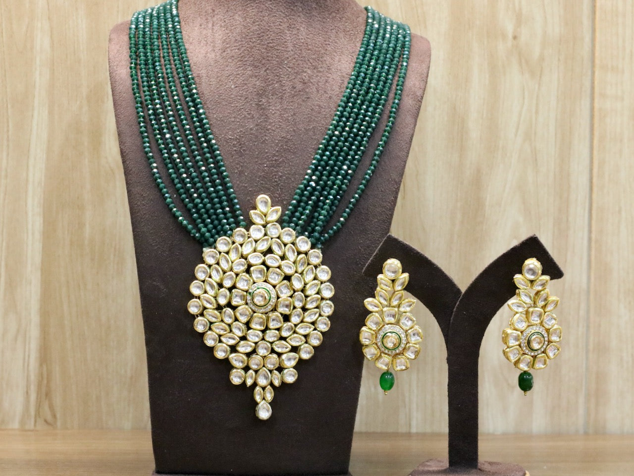 Raabta Kundan Necklace Set - AJEH Jewellery