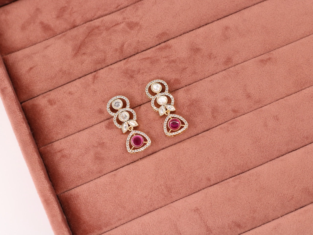 Reeha Kundan Earrings - AJEH Jewellery