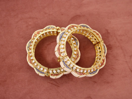 Aatiq Kundan Bangles - AJEH Jewellery