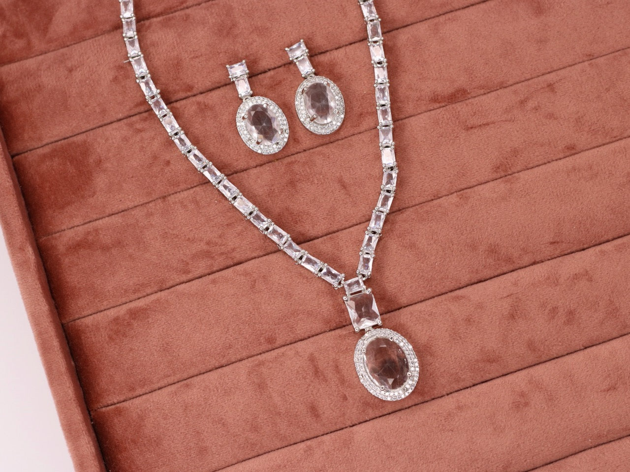 Yusra AD Necklace Set - AJEH Jewellery