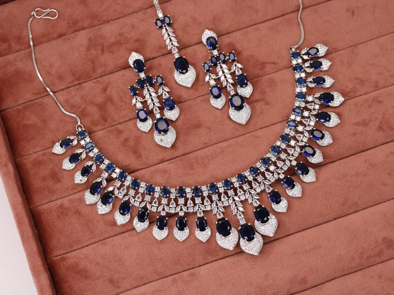 Ruqaya AD Necklace Set - AJEH Jewellery