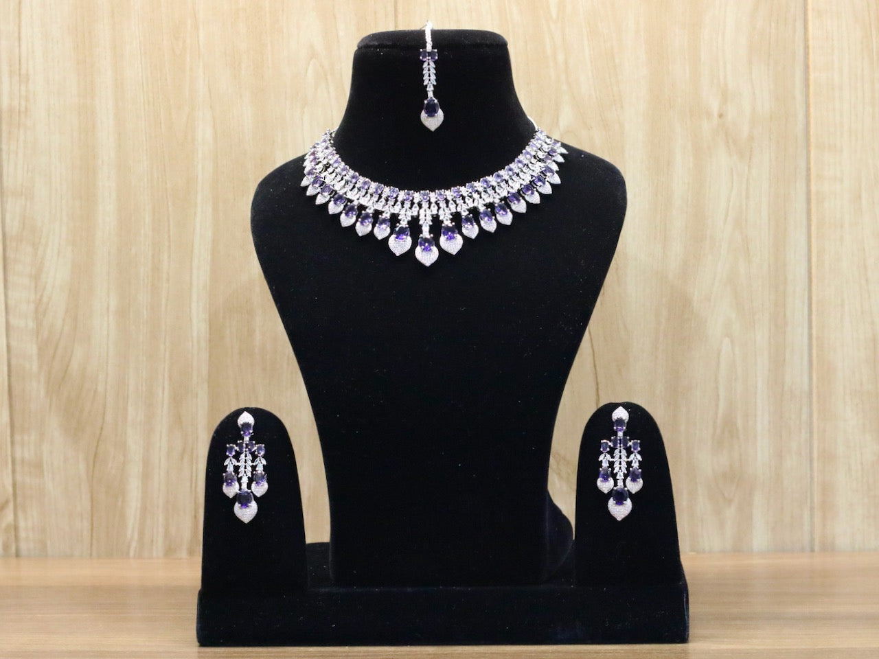 Ruqaya AD Necklace Set - AJEH Jewellery