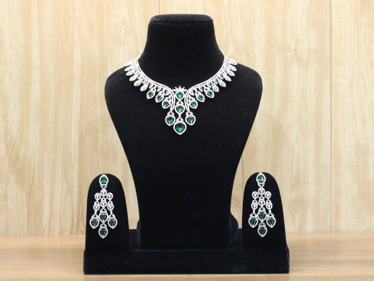 Madiha AD Necklace Set - AJEH Jewellery