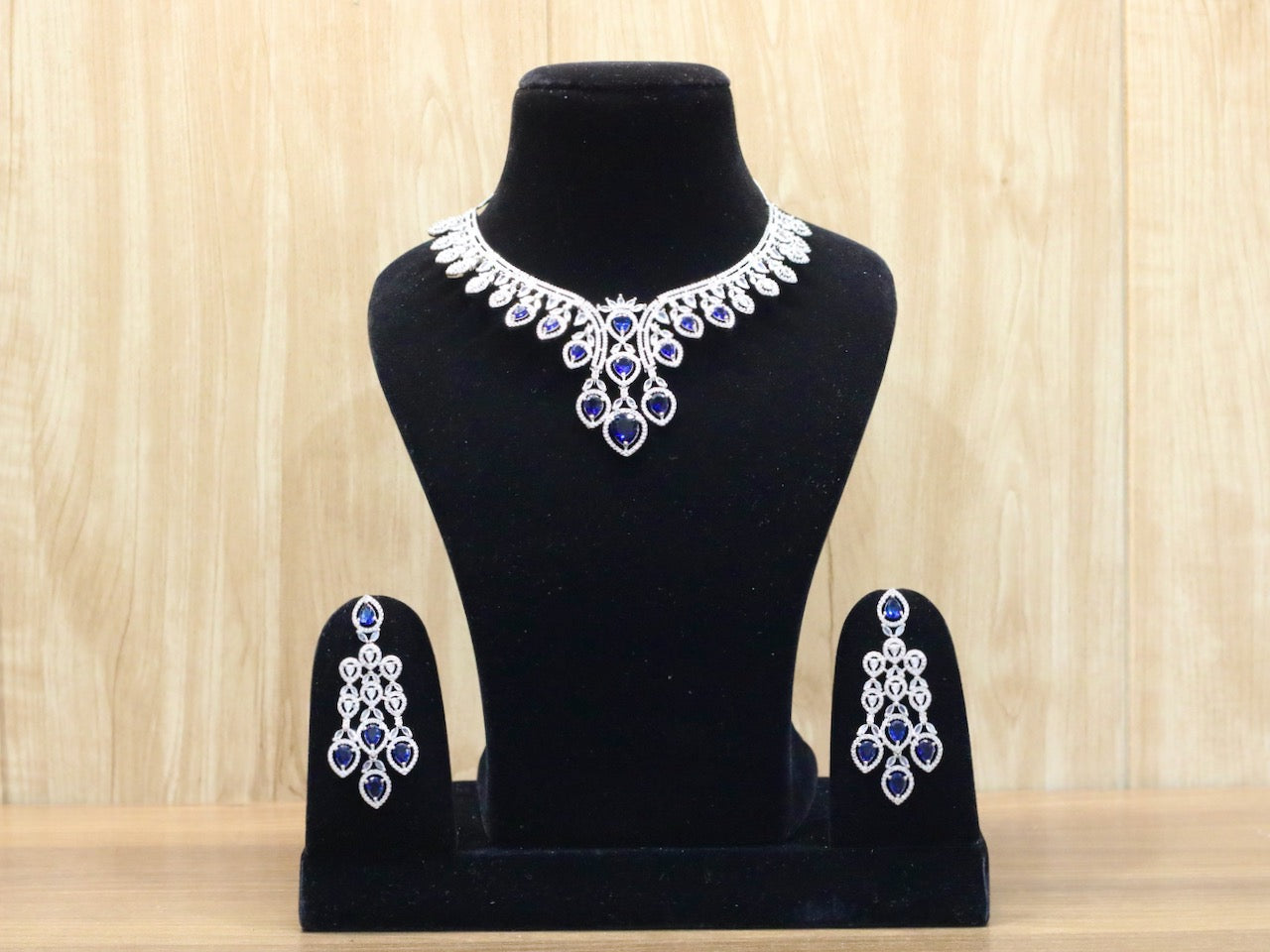 Madiha AD Necklace Set - AJEH Jewellery