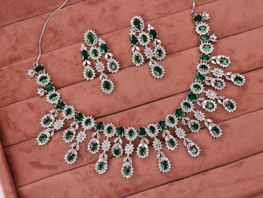 Samina AD Necklace Set