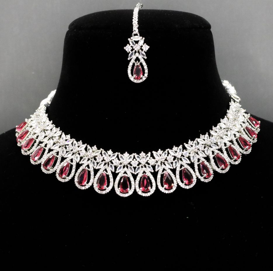 Jannat AD Necklace Set - AJEH Jewellery