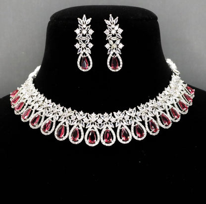 Jannat AD Necklace Set - AJEH Jewellery