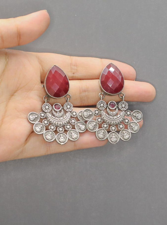 Mahira Oxidised Earrings - AJEH Jewellery