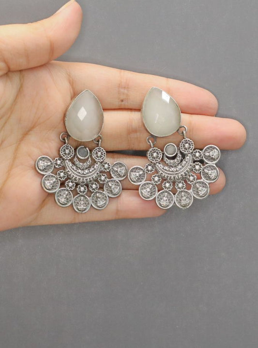 Mahira Oxidised Earrings - AJEH Jewellery