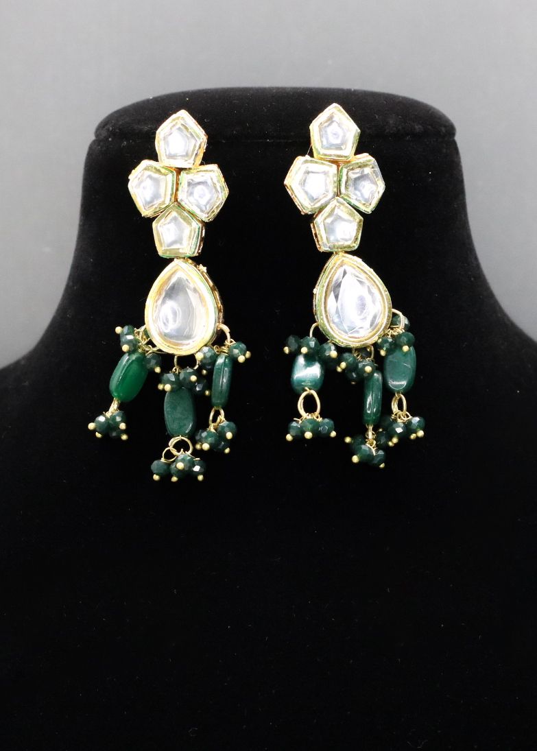 Mahroom Kundan Necklace Set - AJEH Jewellery