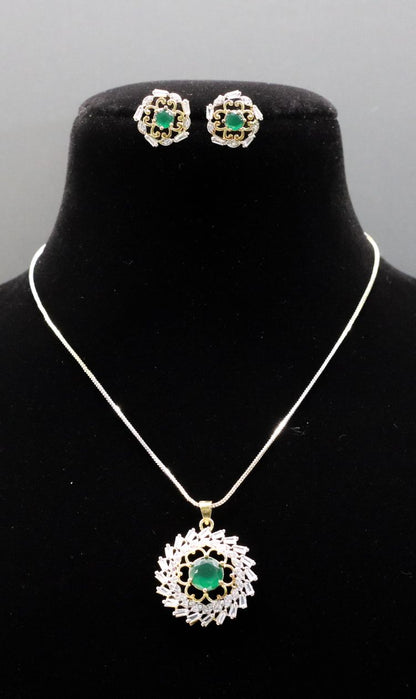 Noor AD Necklace Set - AJEH Jewellery