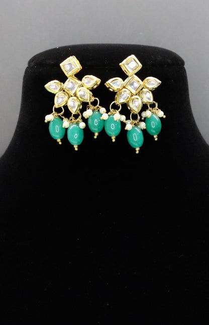 Qatra Kundan Necklace Set - AJEH Jewellery