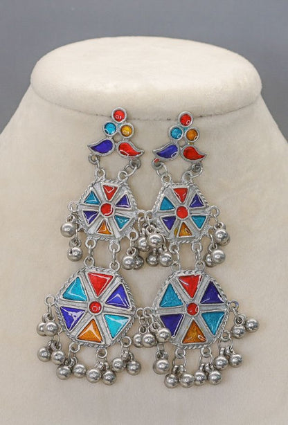 Qurbat Oxidised Earrings - AJEH Jewellery