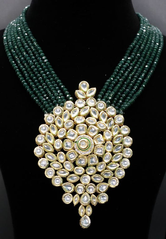 Raabta Kundan Necklace Set - AJEH Jewellery