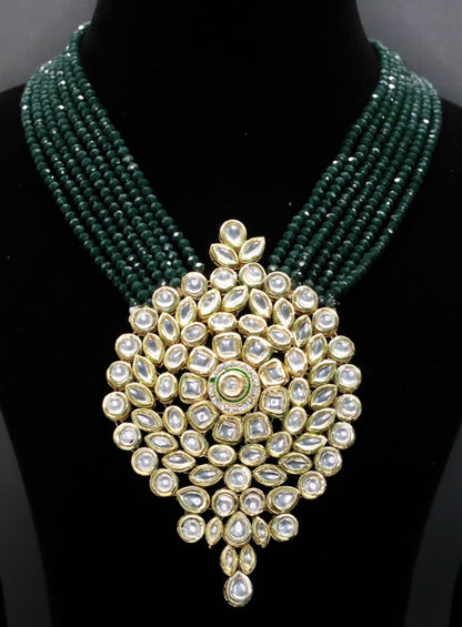 Raabta Kundan Necklace Set - AJEH Jewellery