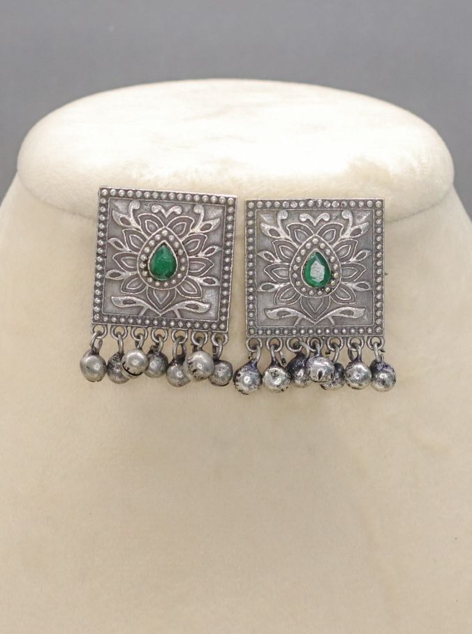 Raqs Oxidised Earrings - AJEH Jewellery