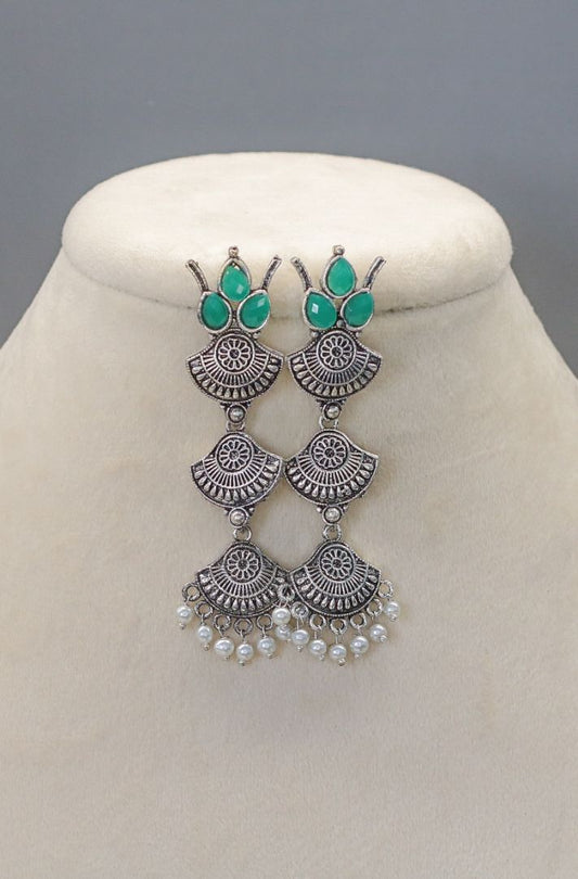Riwaayat Oxidised Earrings - AJEH Jewellery