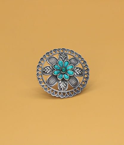 Roheen Oxidised Ring - AJEH Jewellery