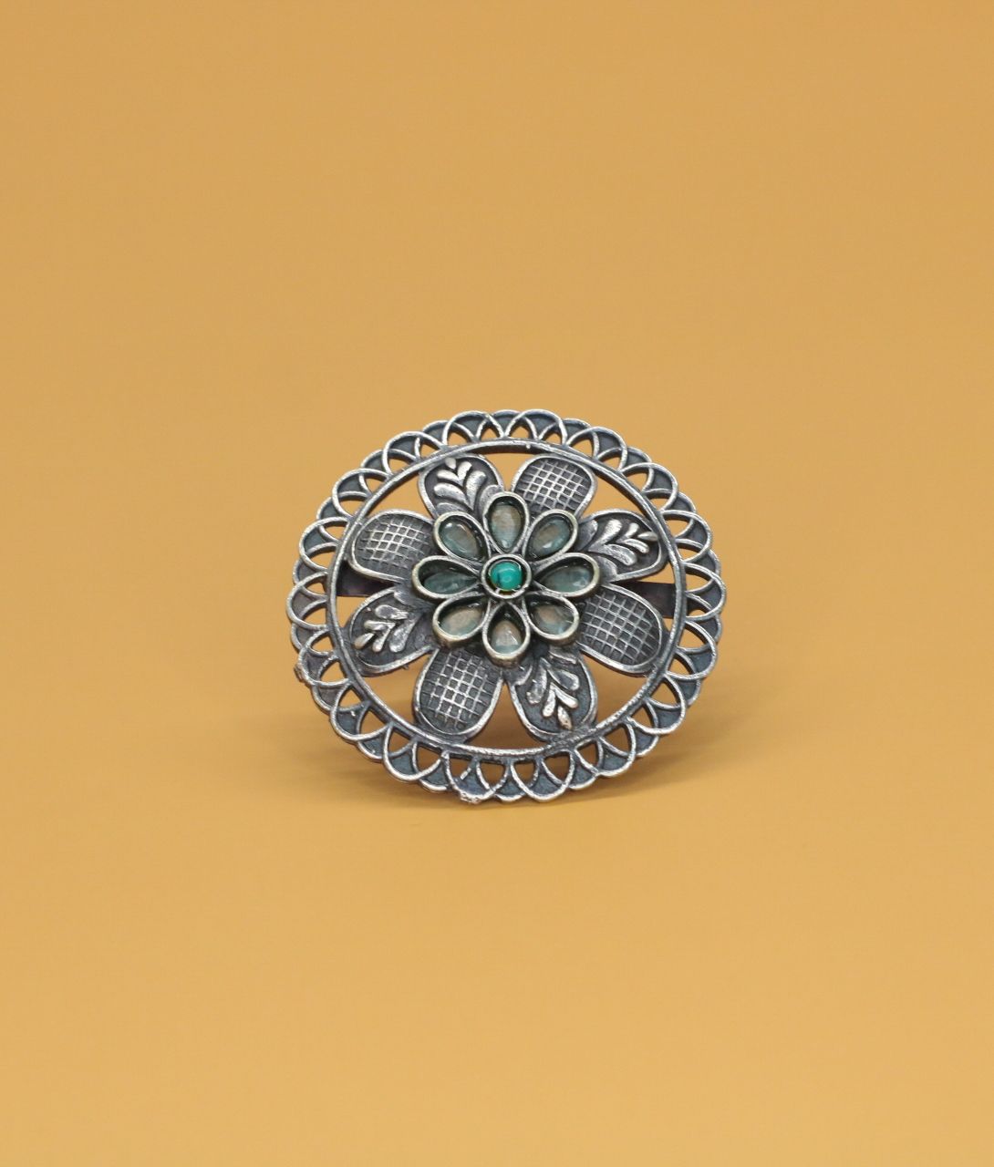 Roheen Oxidised Ring - AJEH Jewellery