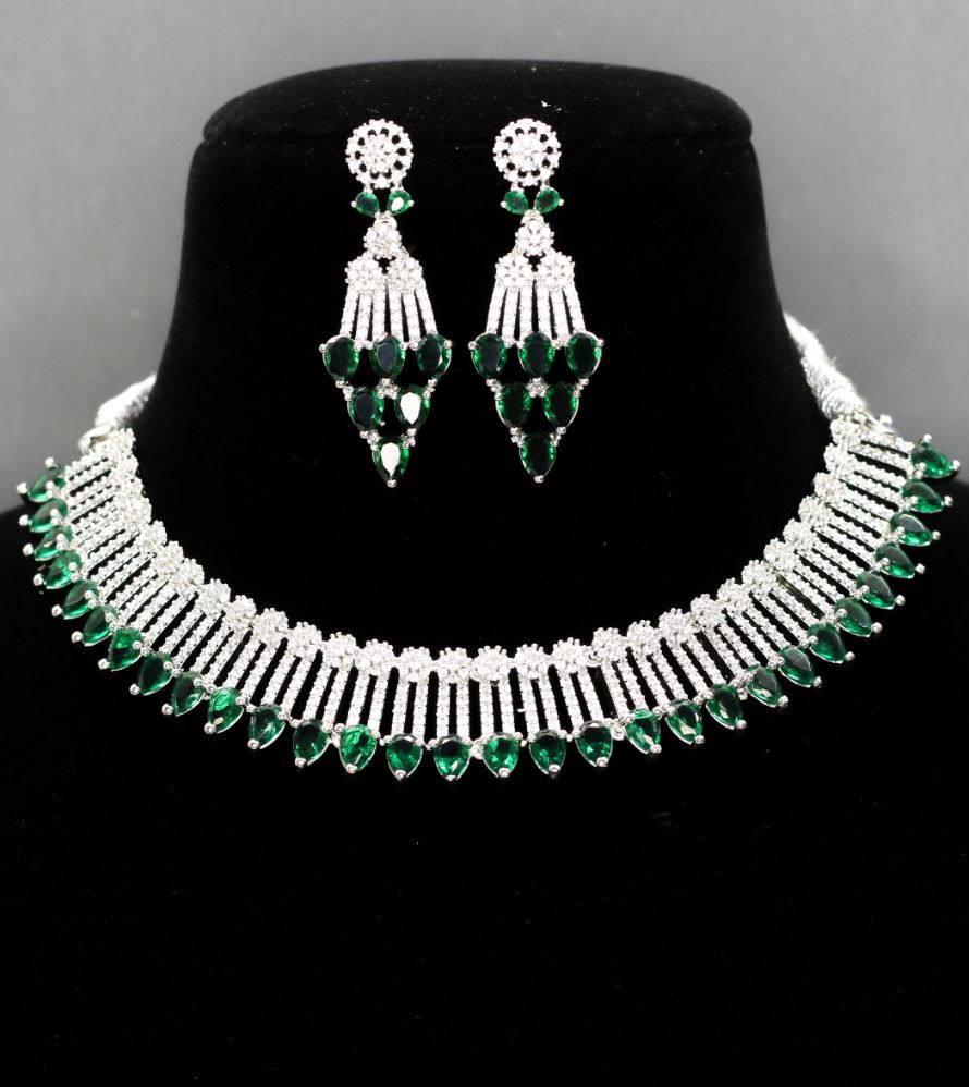 Rooh AD Necklace Set - AJEH Jewellery