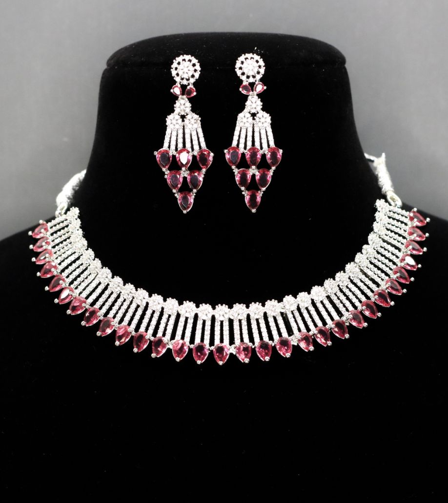 Rooh AD Necklace Set - AJEH Jewellery