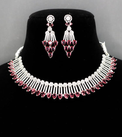 Rooh AD Necklace Set - AJEH Jewellery