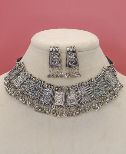 Sareena Oxidised Choker Set - AJEH Jewellery