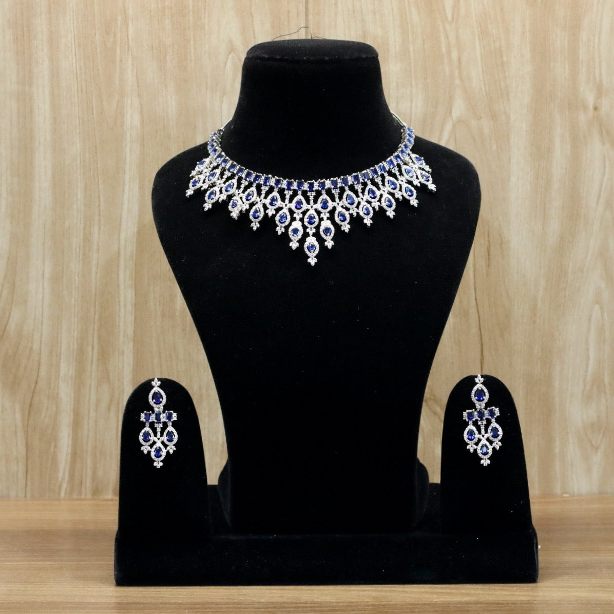 Rawiya AD Necklace Set - AJEH Jewellery